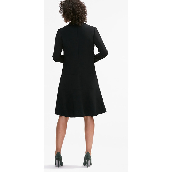 M.M. Lafleur Elle V Neck Dress M 8 10 Black MM Lafleur Academia Office Career - Picture 2 of 11